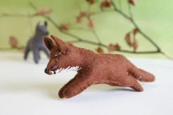 Handmade little felt fox