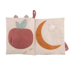 Moulin Roty Apres la Pluie soft activity book & rattle