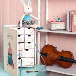 Moulin Roty Soft Blue Velvet Bunny