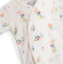 New Baby Gift Set - pretty sleep suit & mouse rattle