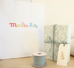 New Baby Gift Set - pretty sleep suit & mouse rattle