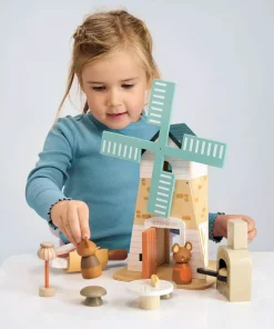 Penny Windmill & Field Mice - Wooden Countryside Play Set