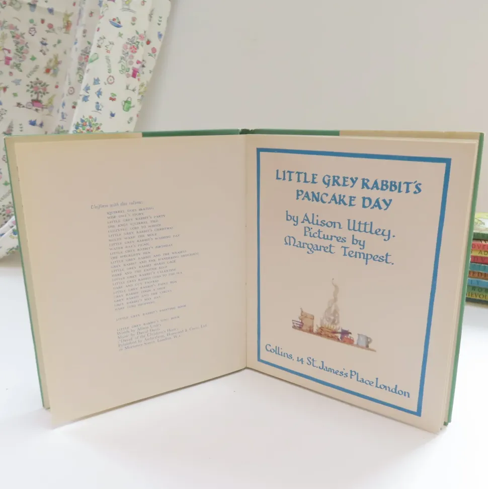 VINTAGE book - Little Grey Rabbit's Pancake Day with DJ (1967 - first edition)