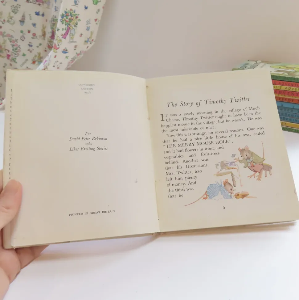 VINTAGE children's book - The Story of Timothy Twitter (first edition, 1946)