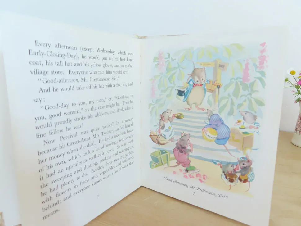 VINTAGE children's book - The Story of Mr Prettimouse (late 1940s?)