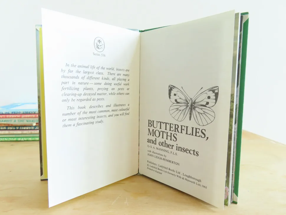 VINTAGE Ladybird book - Butterflies. Moths and Other Insects (1974/5)