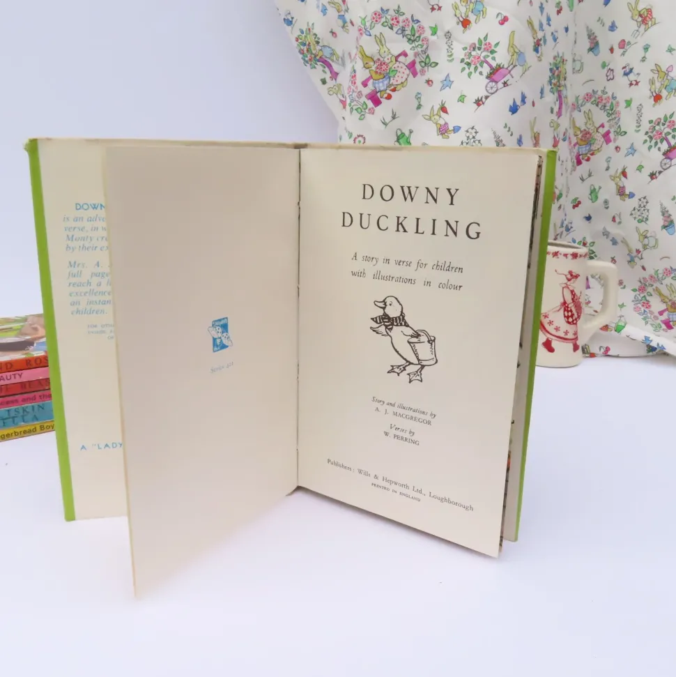 VINTAGE Ladybird book - Downy Duckling with DJ (mid 1950s)
