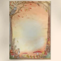Wilded Family seasonal notepaper set - autumn